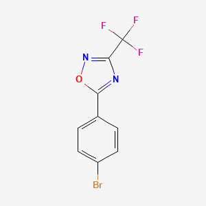 molecular formula C9H4BrF3N2O B12634622 5-(4-Bromophenyl)-3-(trifluoromethyl)-1,2,4-oxadiazole 