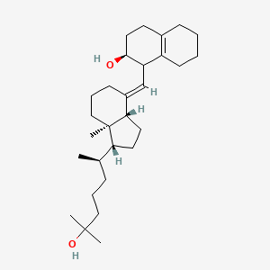 molecular formula C29H48O2 B1263463 25-Hydroxy-6,19-dihydro-6,19-ethanovitamin D3 