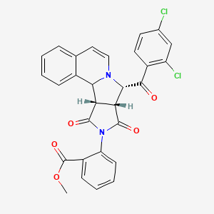 methyl 2-[(11S,12R,16S)-11-(2,4-dichlorobenzoyl)-13,15-dioxo-10,14-diazatetracyclo[8.6.0.02,7.012,16]hexadeca-2,4,6,8-tetraen-14-yl]benzoate