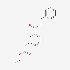 molecular formula C18H18O4 B12634640 Benzyl 3-ethoxycarbonylmethylbenzoate 