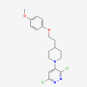 3,6-Dichloro-4-{4-[2-(4-methoxyphenoxy)ethyl]piperidin-1-yl}pyridazine