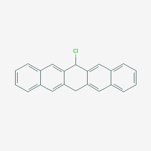 molecular formula C22H15Cl B12634658 6-Chloro-6,13-dihydropentacene CAS No. 919272-91-6