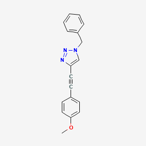 1-Benzyl-4-[(4-methoxyphenyl)ethynyl]-1H-1,2,3-triazole