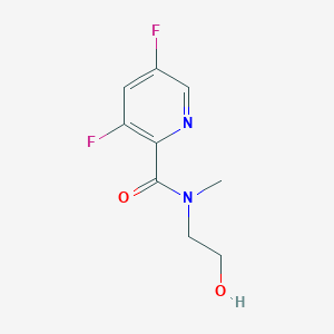 3,5-difluoro-N-(2-hydroxyethyl)-N-methylpyridine-2-carboxamide