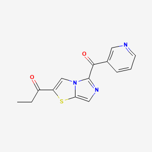 1-[5-(Pyridine-3-carbonyl)imidazo[5,1-b][1,3]thiazol-2-yl]propan-1-one