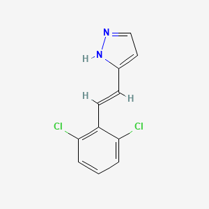 molecular formula C11H8Cl2N2 B12634708 3-(2,6-Dichlorostyryl)-1H-Pyrazole CAS No. 1204318-68-2