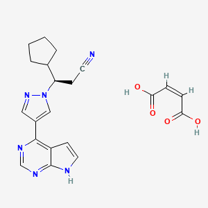 b-Cyclopentyl-4-(7H-pyrrolo[2,3-d]pyrimidin-4-yl)-(bR)-1H-pyrazole-1-propanenitrile,(2Z)-2-butenedioate)