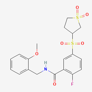 molecular formula C19H20FNO6S2 B12634734 C19H20Fno6S2 