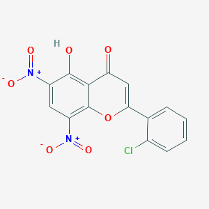 2-(2-Chlorophenyl)-5-hydroxy-6,8-dinitro-4H-1-benzopyran-4-one