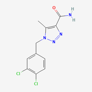 molecular formula C11H10Cl2N4O B12634752 1-[(3,4-Dichlorophenyl)methyl]-5-methyltriazole-4-carboxamide 