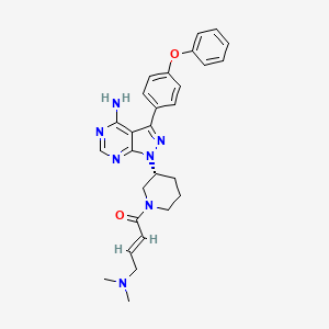 2-Buten-1-one, 1-[(3R)-3-[4-aMino-3-(4-phenoxyphenyl)-1H-pyrazolo[3,4-d]pyriMidin-1-yl]-1-piperidinyl]-4-(diMethylaMino)-, (2E)-