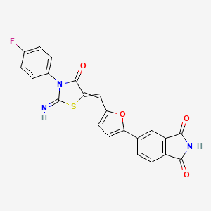 1H-Isoindole-1,3(2H)-dione, 5-[5-[[3-(4-fluorophenyl)-2-iMino-4-oxo-5-thiazolidinylidene]Methyl]-2-furanyl]-