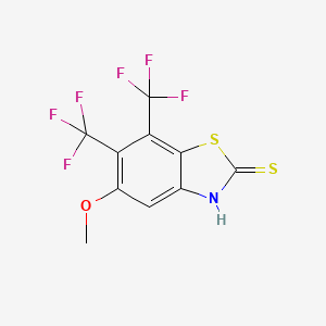 5-Methoxy-6,7-bis(trifluoromethyl)-1,3-benzothiazole-2(3H)-thione