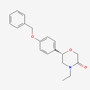 (6S)-6-[4-(Benzyloxy)phenyl]-4-ethylmorpholin-3-one