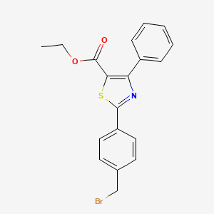 Ethyl 2-[4-(bromomethyl)phenyl]-4-phenylthiazole-5-carboxylate