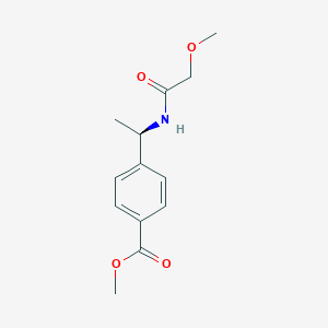 molecular formula C13H17NO4 B12634849 (R)-methyl 4-(1-(2-methoxyacetamido)ethyl)benzoate 