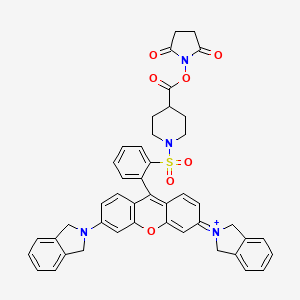 molecular formula C45H39N4O7S+ B1263485 QSY21 琥珀酰亚胺酯(1+) 