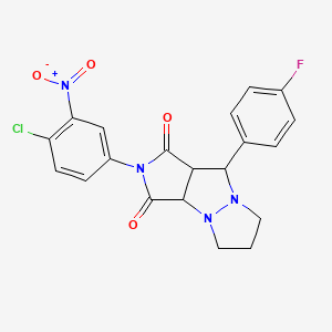 molecular formula C20H16ClFN4O4 B12634853 C20H16ClFN4O4 