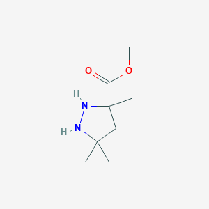 molecular formula C8H14N2O2 B12634857 Methyl 6-methyl-4,5-diazaspiro[2.4]heptane-6-carboxylate CAS No. 920338-59-6