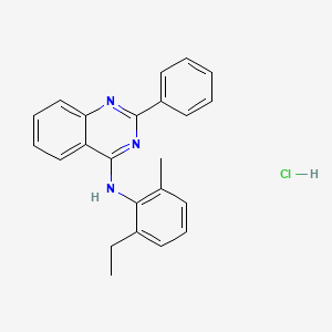 N-(2-ethyl-6-methylphenyl)-2-phenylquinazolin-4-amine;hydrochloride