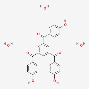 (Benzene-1,3,5-triyl)tris[(4-hydroxyphenyl)methanone]--water (1/3)