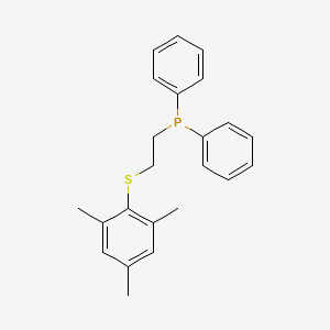 molecular formula C23H25PS B12634886 Diphenyl{2-[(2,4,6-trimethylphenyl)sulfanyl]ethyl}phosphane CAS No. 919992-40-8