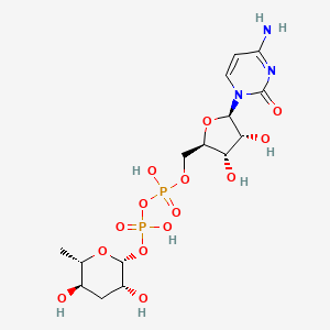 molecular formula C15H25N3O14P2 B1263489 CDP-ascarylose 