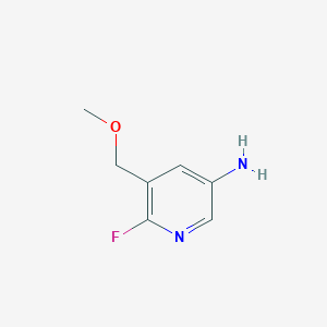 6-Fluoro-5-(methoxymethyl)pyridin-3-amine