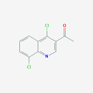 molecular formula C11H7Cl2NO B12634945 1-(4,8-Dichloroquinolin-3-yl)ethanone CAS No. 1374195-20-6