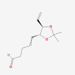 5-[(4R,5R)-5-Ethenyl-2,2-dimethyl-1,3-dioxolan-4-yl]pent-4-enal