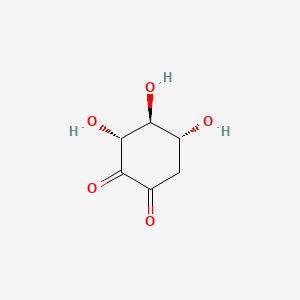 molecular formula C6H8O5 B1263498 3D-3,5/4-trihydroxycyclohexane-1,2-dione CAS No. 949461-91-0