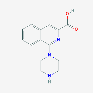 1-(Piperazin-1-yl)isoquinoline-3-carboxylic acid