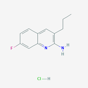 2-Amino-7-fluoro-3-propylquinoline hydrochloride