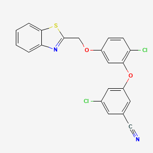 Benzonitrile, 3-[5-(2-benzothiazolylmethoxy)-2-chlorophenoxy]-5-chloro-