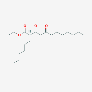 molecular formula C20H36O4 B12635074 Ethyl 2-hexyl-3,5-dioxododecanoate CAS No. 919198-44-0