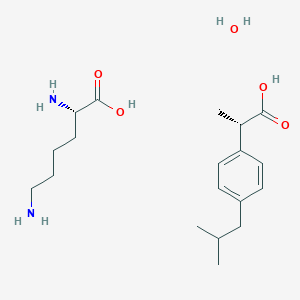 molecular formula C19H34N2O5 B126351 地布洛芬赖氨酸 CAS No. 141505-32-0