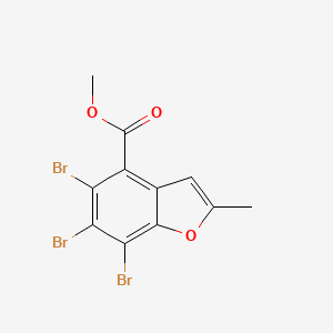 Methyl 5,6,7-tribromo-2-methyl-1-benzofuran-4-carboxylate