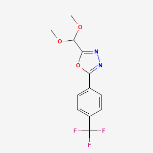 2-(Dimethoxymethyl)-5-(4-(trifluoromethyl)phenyl)-1,3,4-oxadiazole