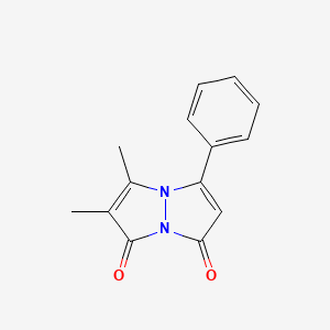 2,3-Dimethyl-5-phenyl-1H,7H-pyrazolo[1,2-a]pyrazole-1,7-dione