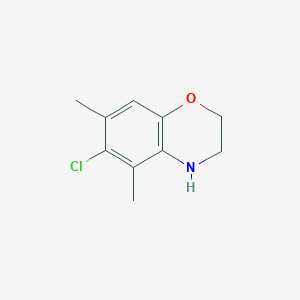 molecular formula C10H12ClNO B12635183 6-Chloro-5,7-dimethyl-3,4-dihydro-2H-1,4-benzoxazine 