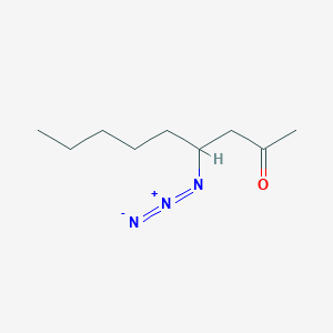 molecular formula C9H17N3O B12635186 4-Azidononan-2-one CAS No. 919117-11-6