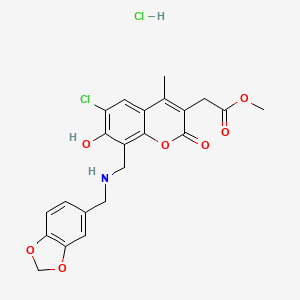 molecular formula C22H21Cl2NO7 B12635187 C22H21Cl2NO7 