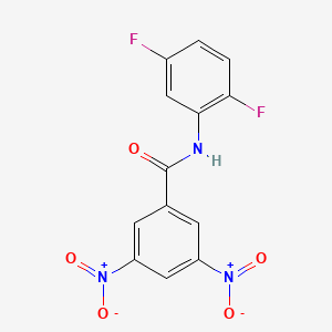 molecular formula C13H7F2N3O5 B12635216 N-(2,5-difluorophenyl)-3,5-dinitrobenzamide 