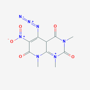 molecular formula C10H10N7O5+ B12635233 5-Azido-1,3,8-trimethyl-6-nitropyrido[2,3-d]pyrimidine-2,4,7(1H,3H,8H)-trione 