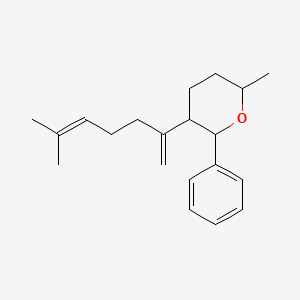 6-methyl-3-(6-methylhepta-1,5-dien-2-yl)-2-phenyltetrahydro-2H-pyran