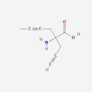 2-Amino-2-(prop-2-yn-1-yl)hex-4-ynoic acid