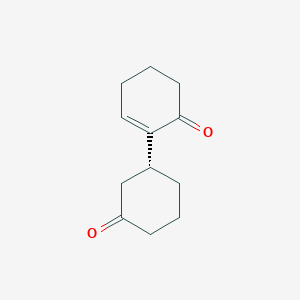 molecular formula C12H16O2 B12635262 3alpha-(6-Oxo-1-cyclohexenyl)cyclohexanone CAS No. 919089-32-0