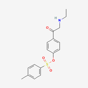 4-(N-Ethylglycyl)phenyl 4-methylbenzene-1-sulfonate