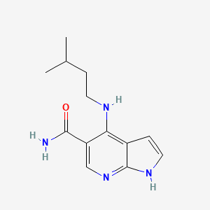 4-[(3-Methylbutyl)amino]-1h-pyrrolo[2,3-b]pyridine-5-carboxamide