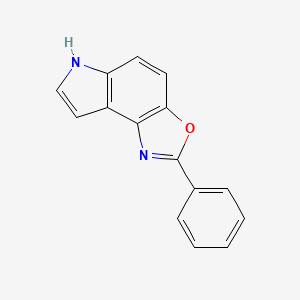 molecular formula C15H10N2O B1263530 2-Phenyl-6h-oxazolo[4,5-e]indole 